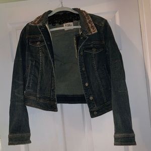 HOLDING HORSES Anthropologie Embellished jeanjacke